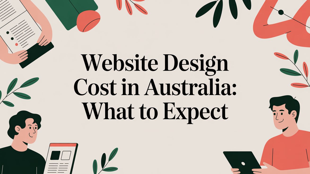 website design cost in australia header illustration