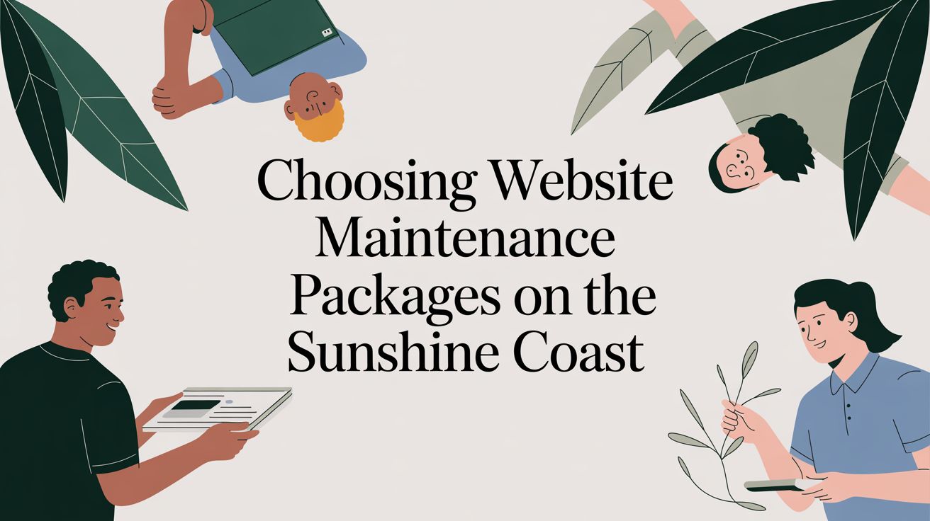 website maintenance packages service selection